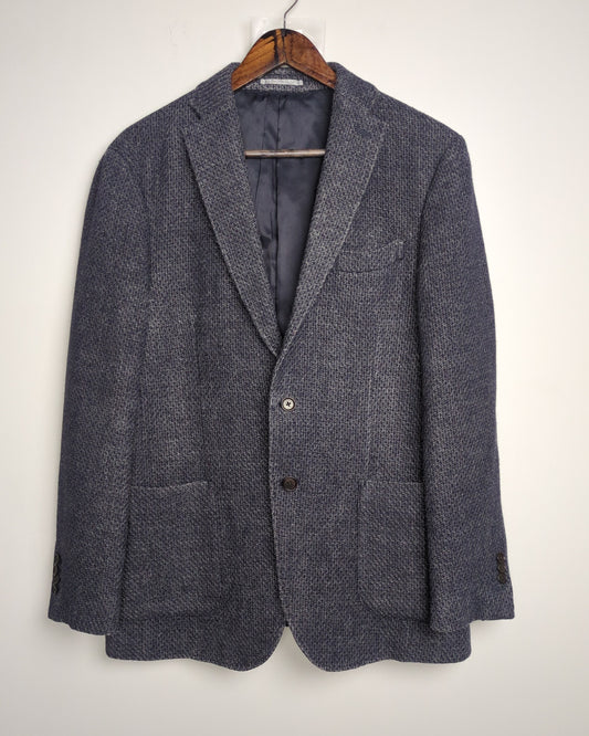 Taka-Q Blue Textured Blazer