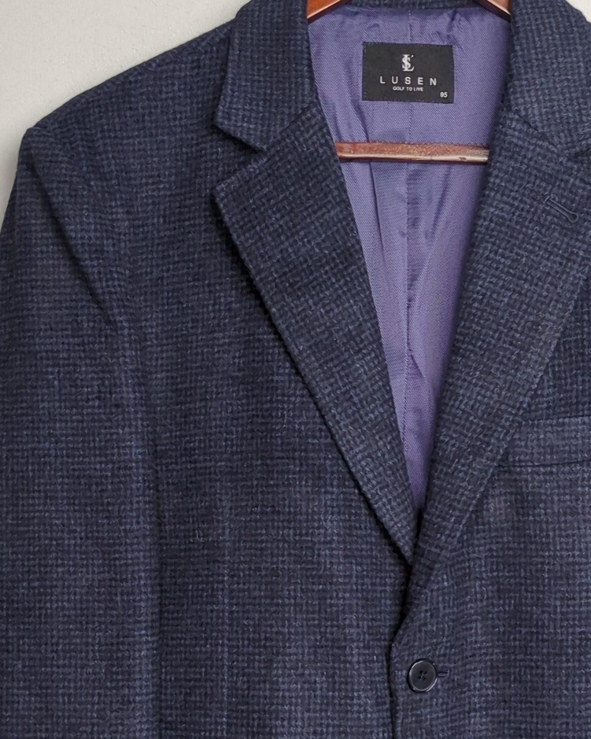 Lusen Blue Textured Blazer