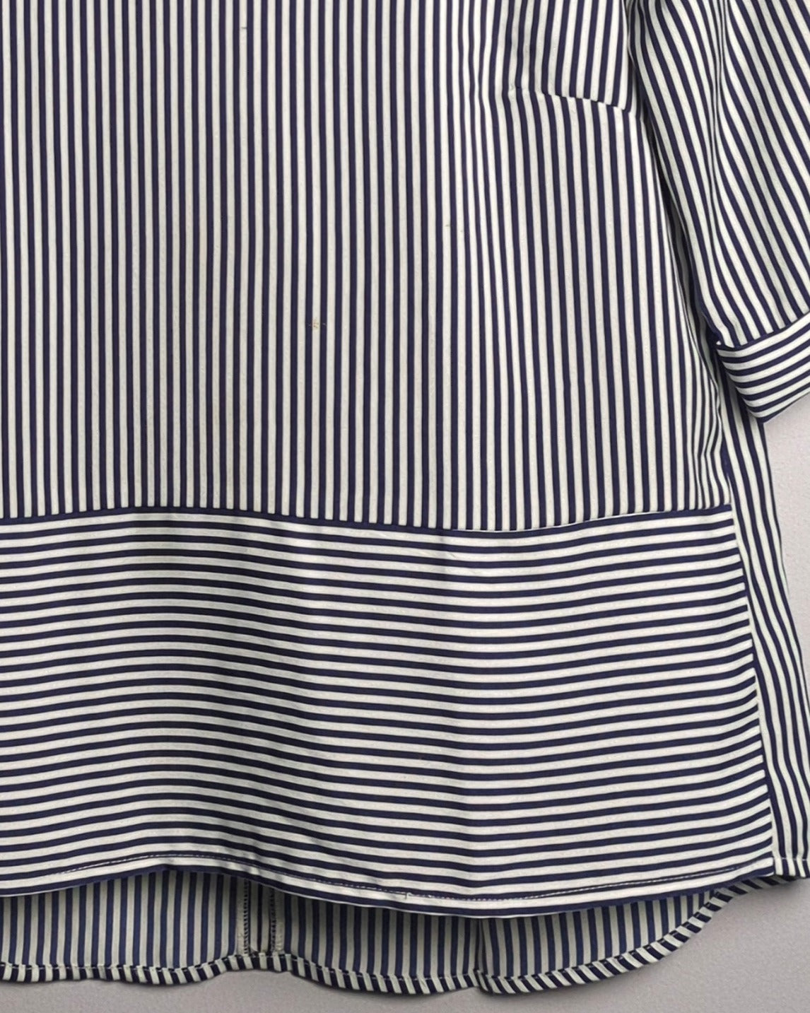 Vanheusein Blue Striped Blouse