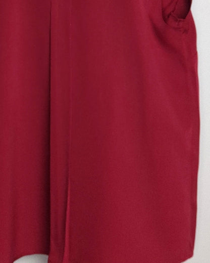 Wardrobe Red Sleeveless Blouse