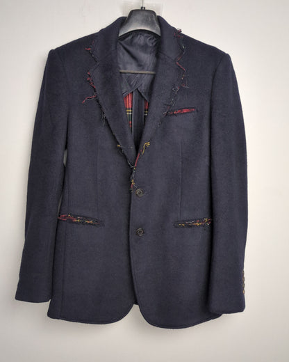 D.Gnak Blue Woolen Blazer