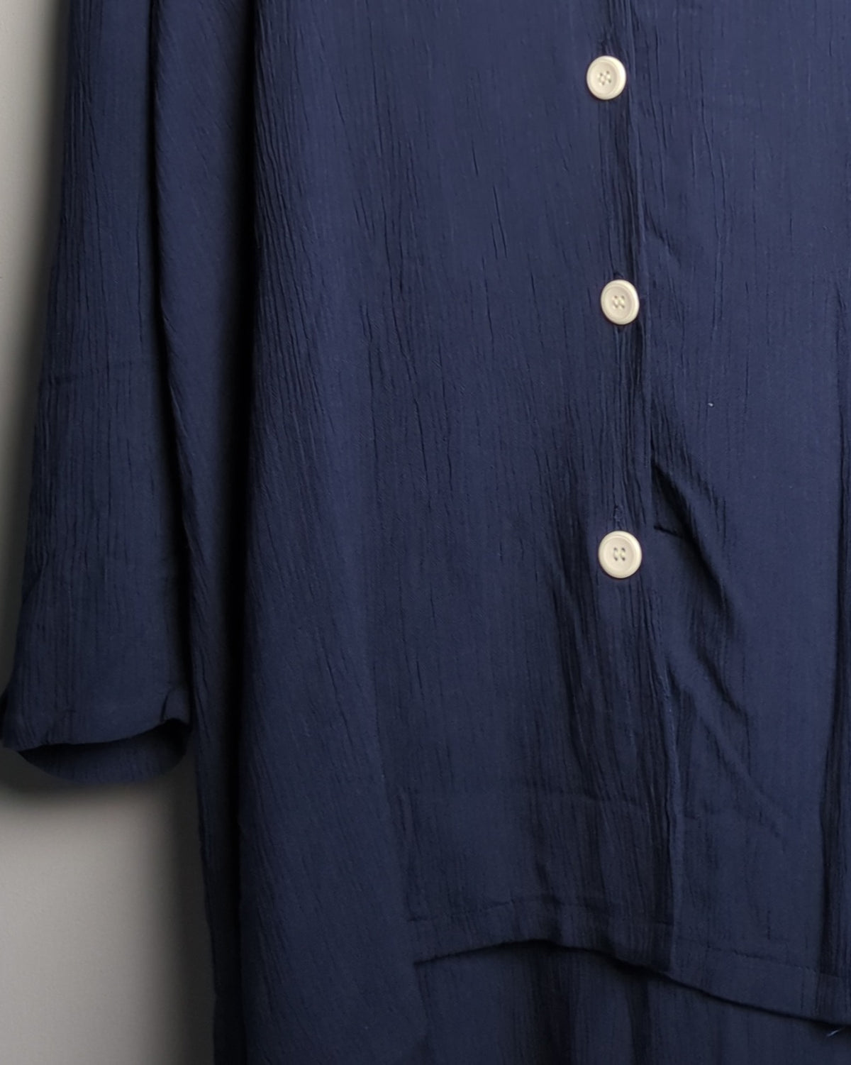 Bianca Nygard Petite Blue Buttoned Blouse