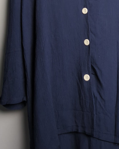 Bianca Nygard Petite Blue Buttoned Blouse