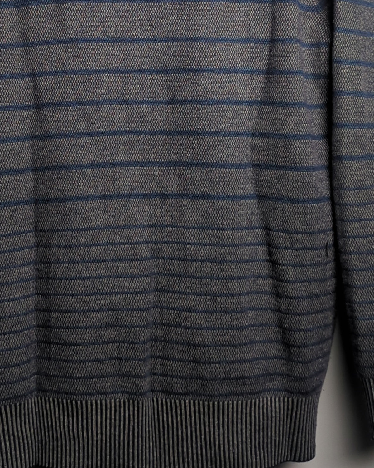 Sundance Gray Striped Sweater
