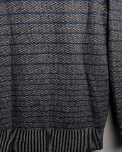 Sundance Gray Striped Sweater