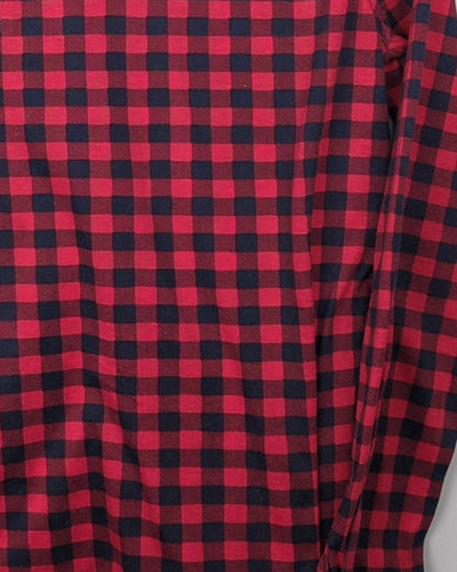 Adrene Maroon Flannel Shirt