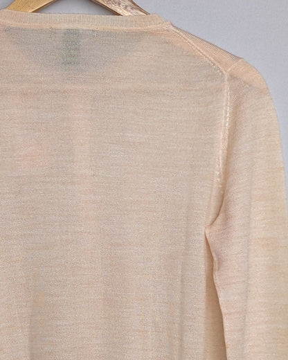 Mango Beige Floral Cardigan