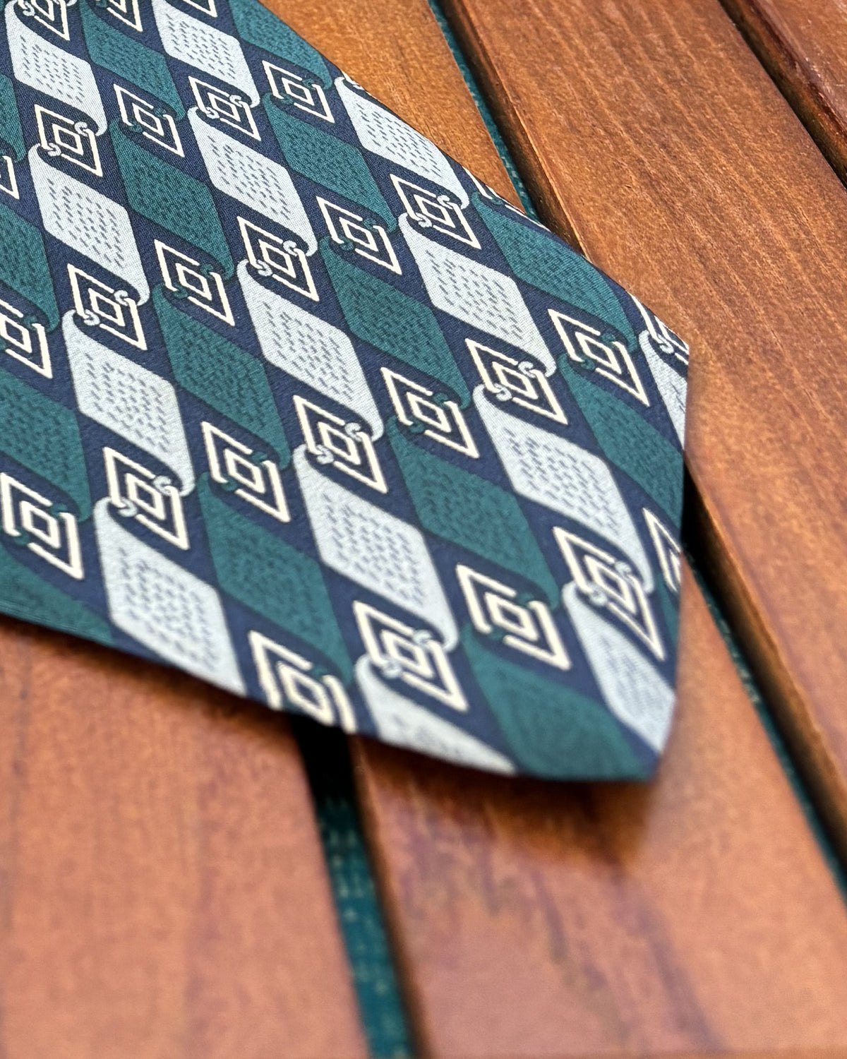 Chaps Ralph Lauren Blue Geometric Necktie