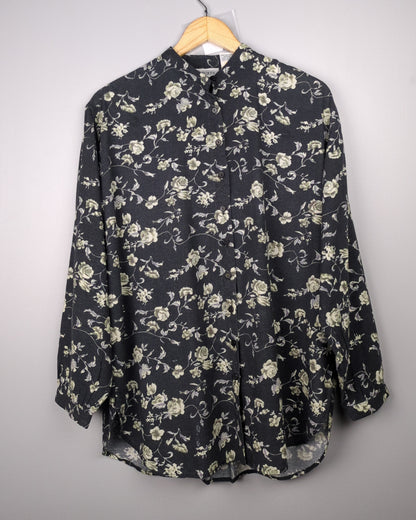 Black Button-Down Shirt