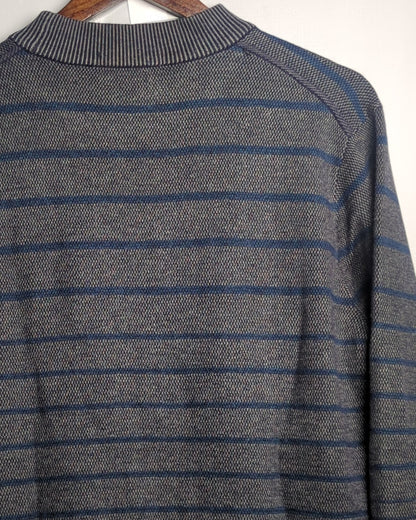 Sundance Gray Striped Sweater