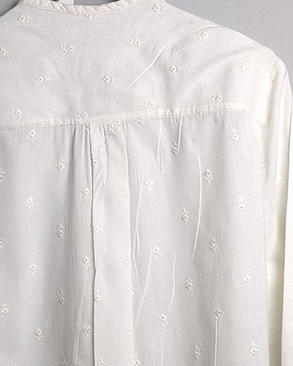 Old Navy White Embroidered Blouse