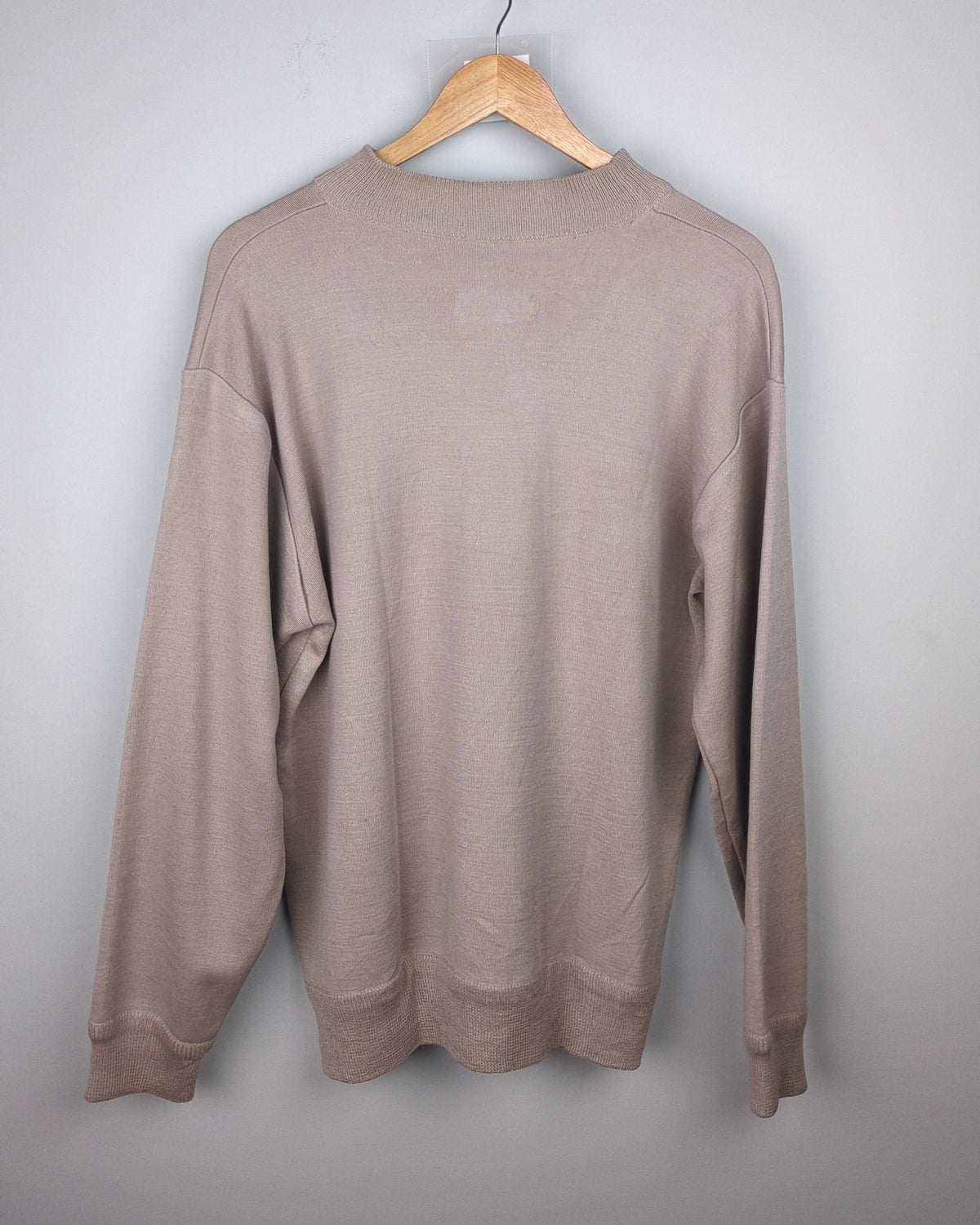 Meiling Shan Beige Crewneck Sweater