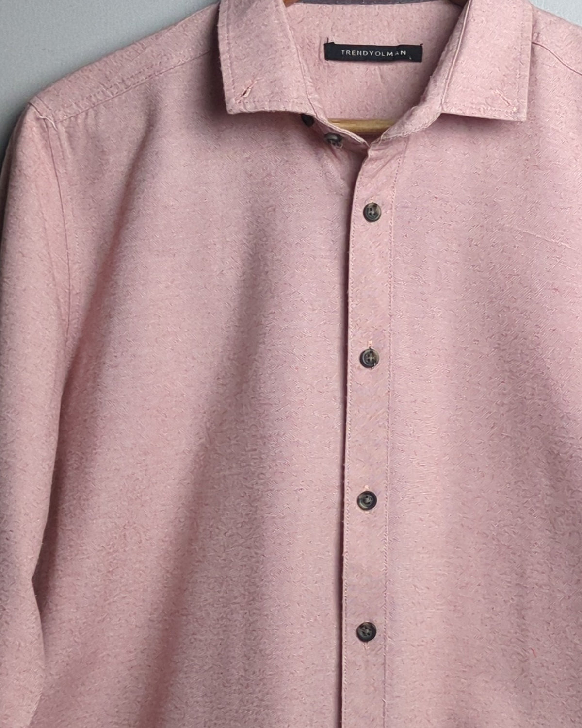 Trendyol Man Pink Button-Down Shirt