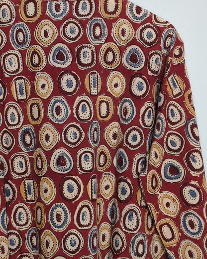 Red Printed Kurta