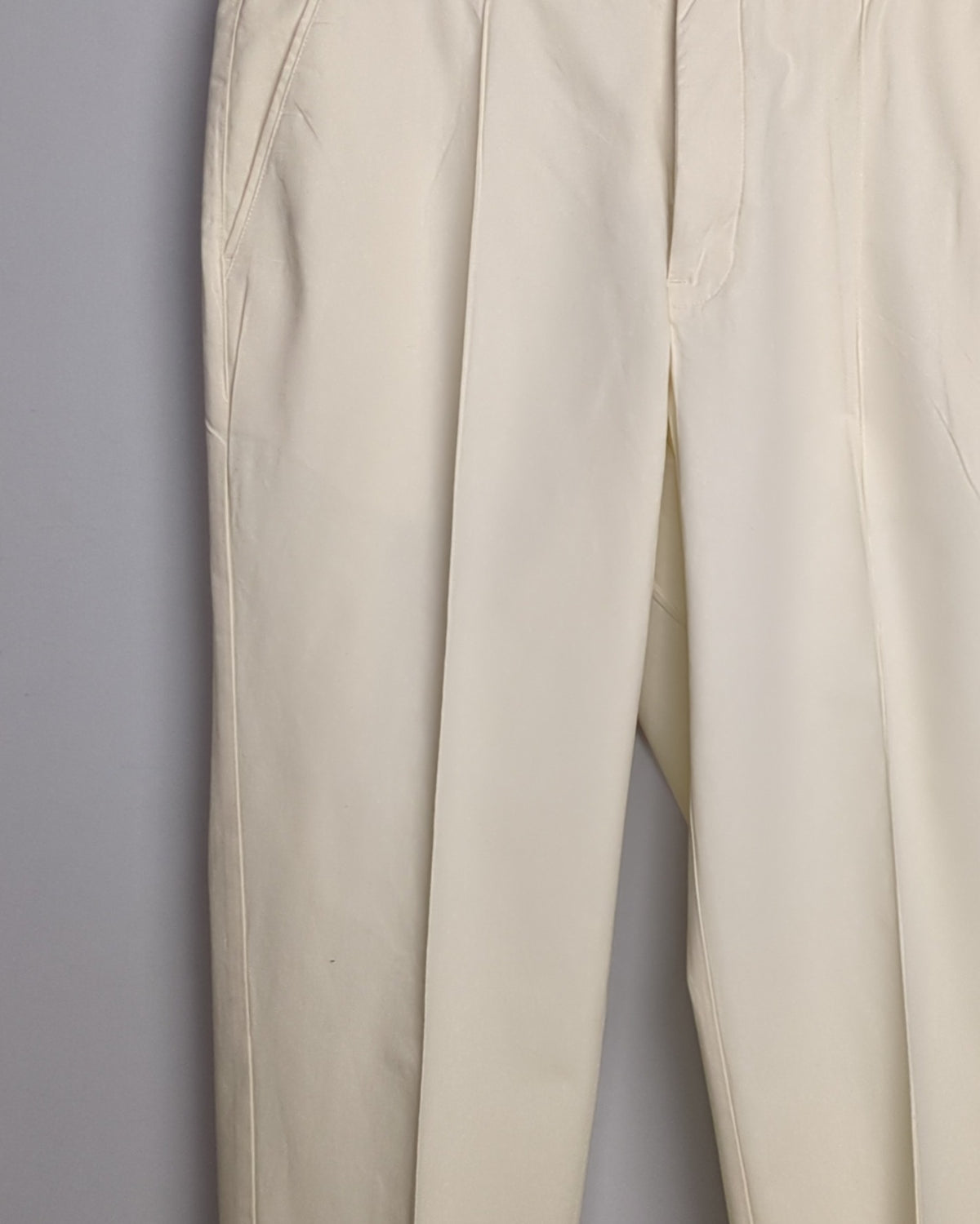 Fabindia Off-White Slim Fit Trousers