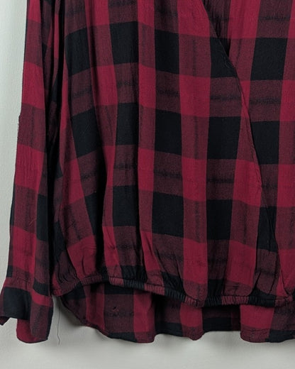 Wine Wrap Blouse