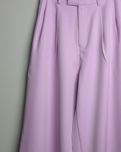 Freakins Purple High-Waist Trousers