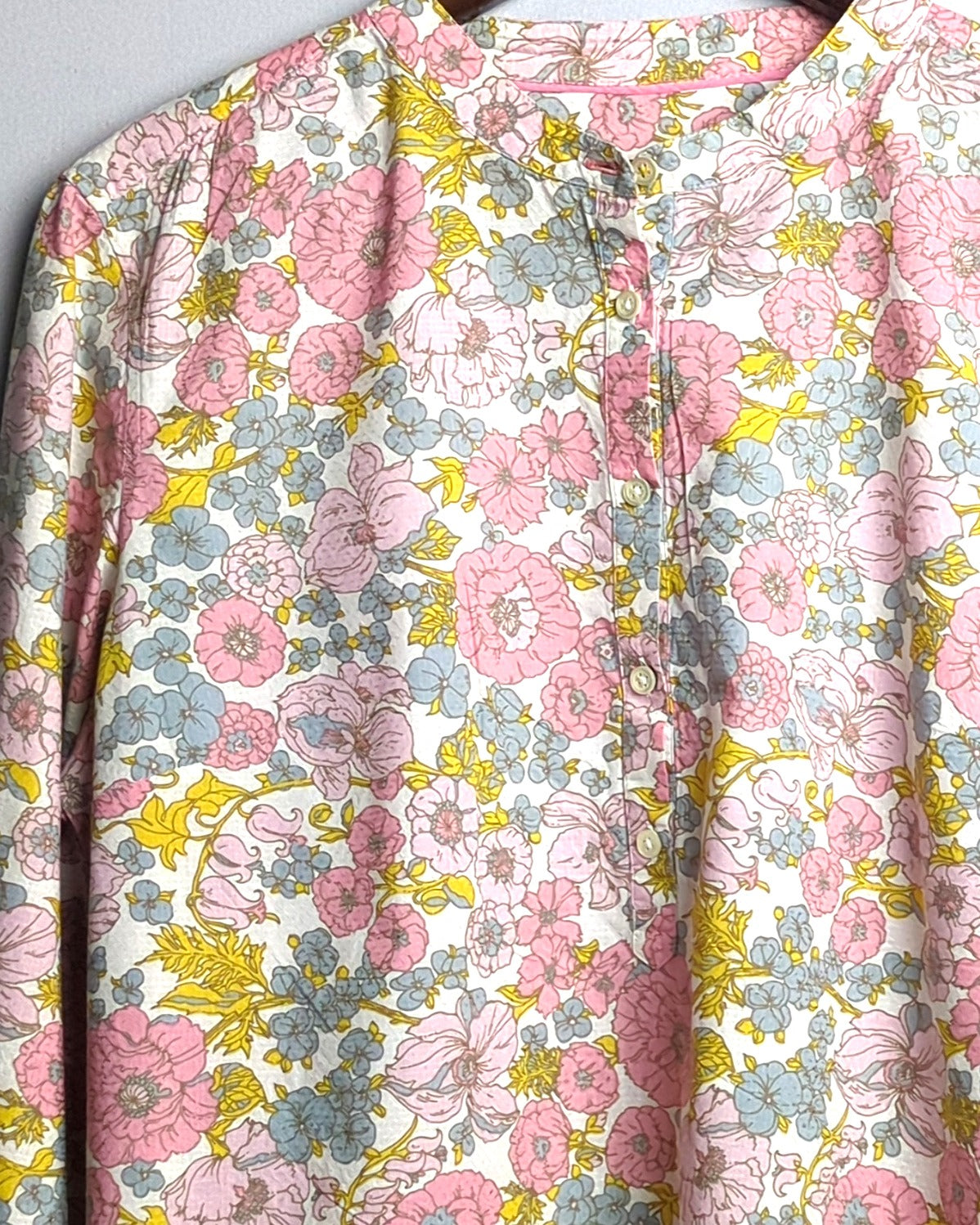 Talbots Pink Floral Blouse