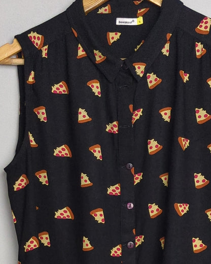 Bewakoof Black Pizza Shirt