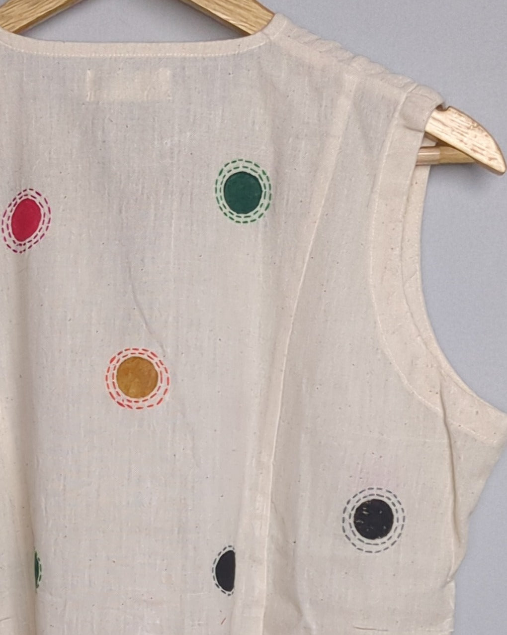 Nature Alley Beige Sleeveless Top