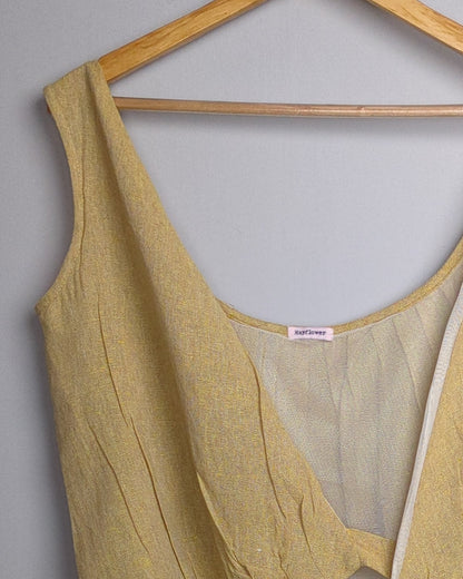 Mayflower Beige Tie Top