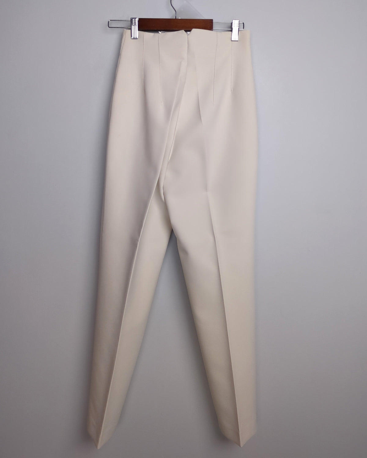 Zara Off-White Tapered Trousers
