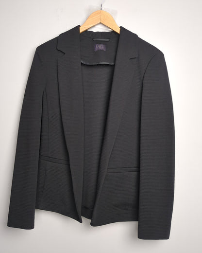 Marks And Spencer Black Open Blazer