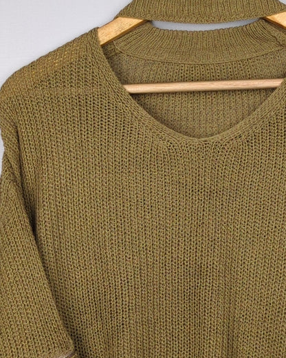 Green Knitted Sweater