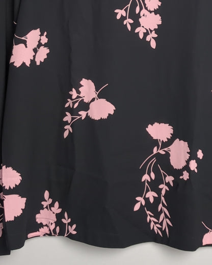 Marks And Spencer Black Floral Blouse