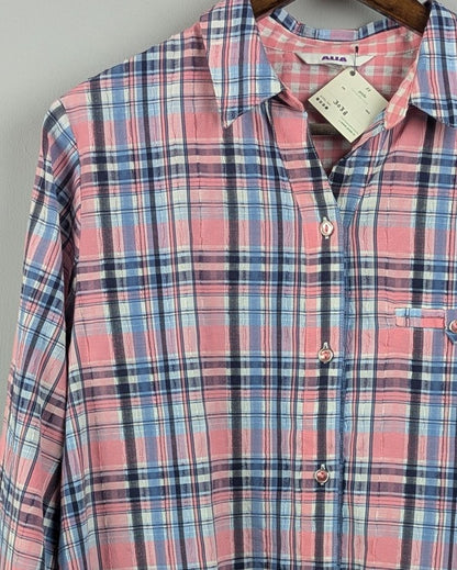 Pink Plaid Shirt