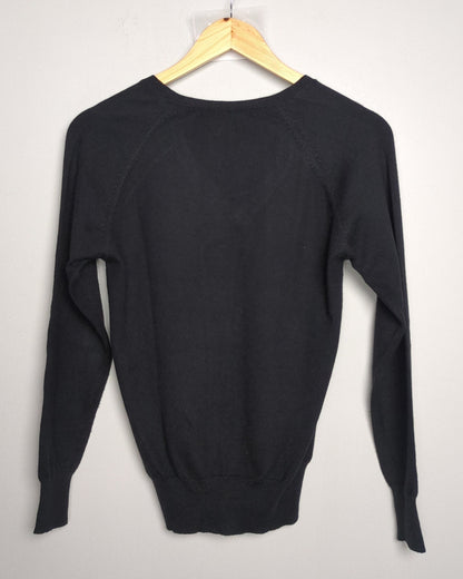 Madame Black V-Neck Sweater