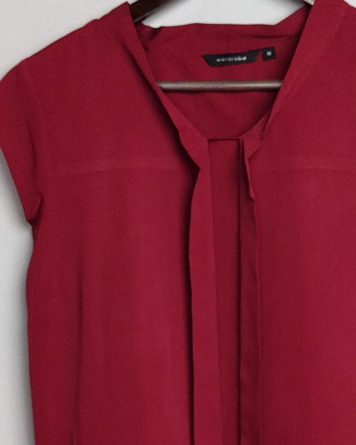 Wardrobe Red Sleeveless Blouse
