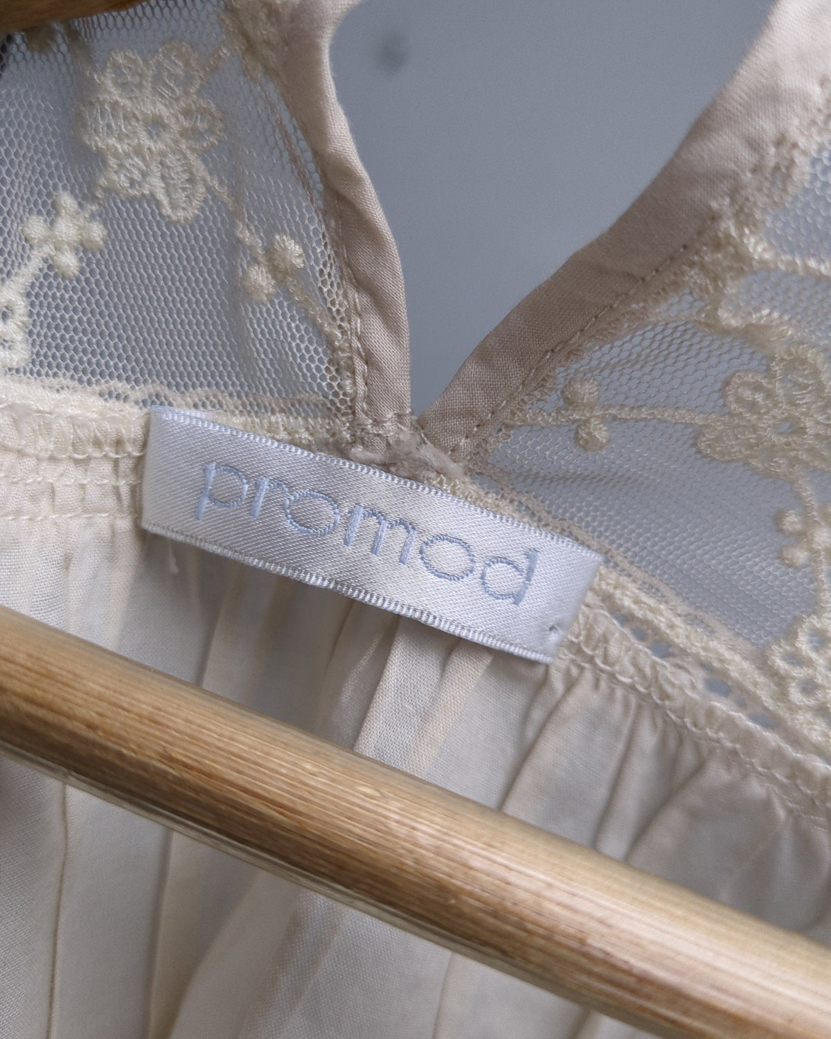 Promod Cream Cotton Top