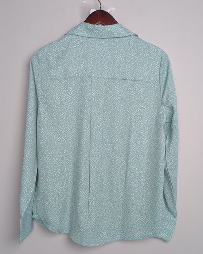 Marks And Spencer Green Printed Shirt