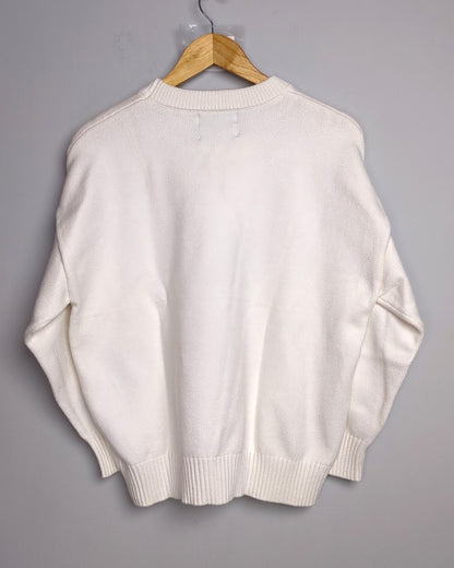 Tourniquet White Graphic Sweater