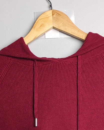 Wine Knit Hoodie