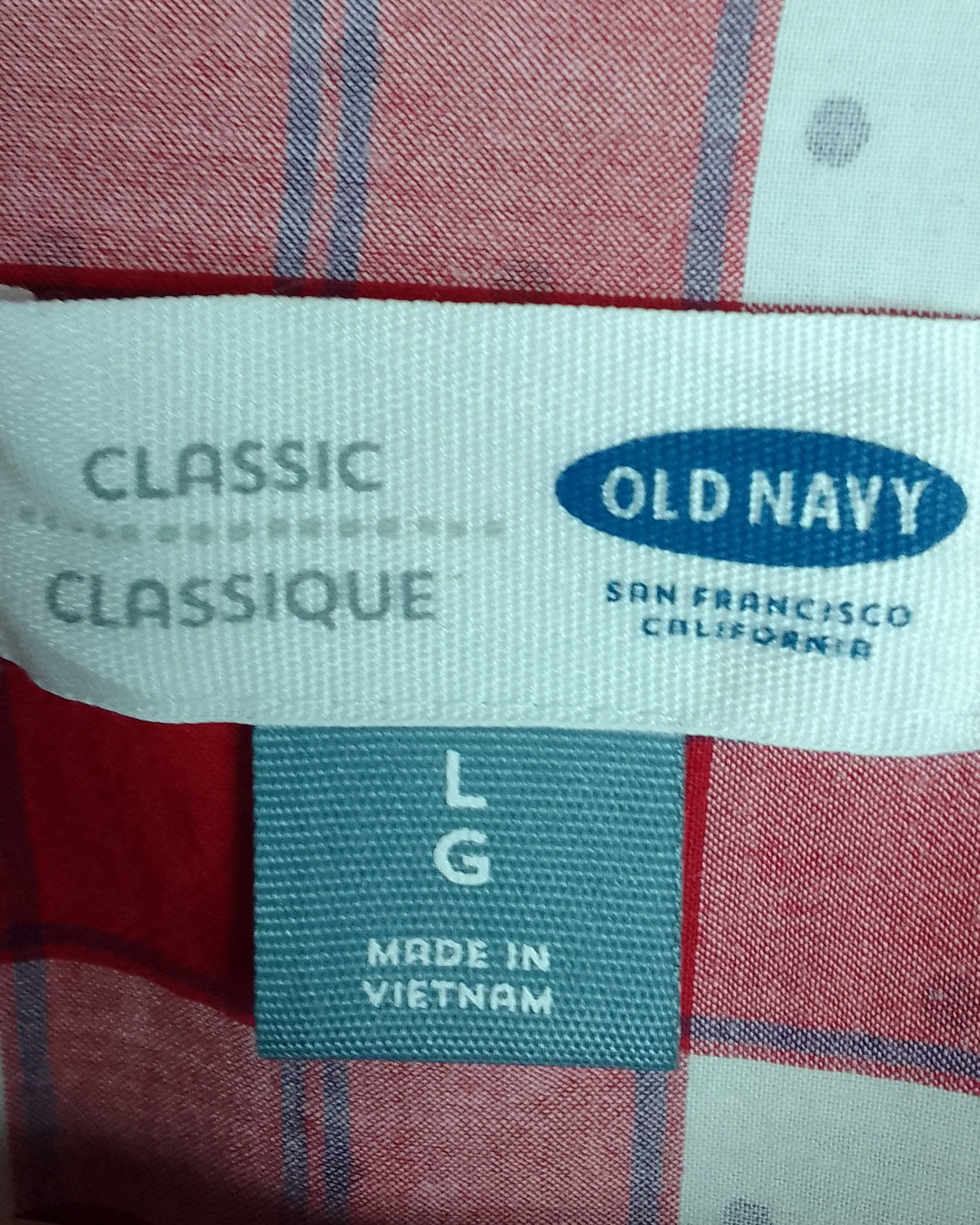 Old Navy Red Plaid Shirt