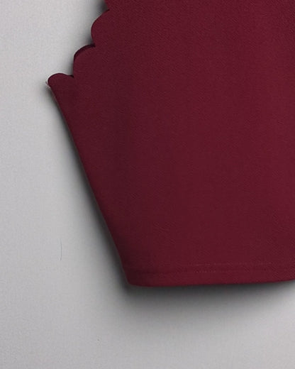 Shein Wine Halter Top