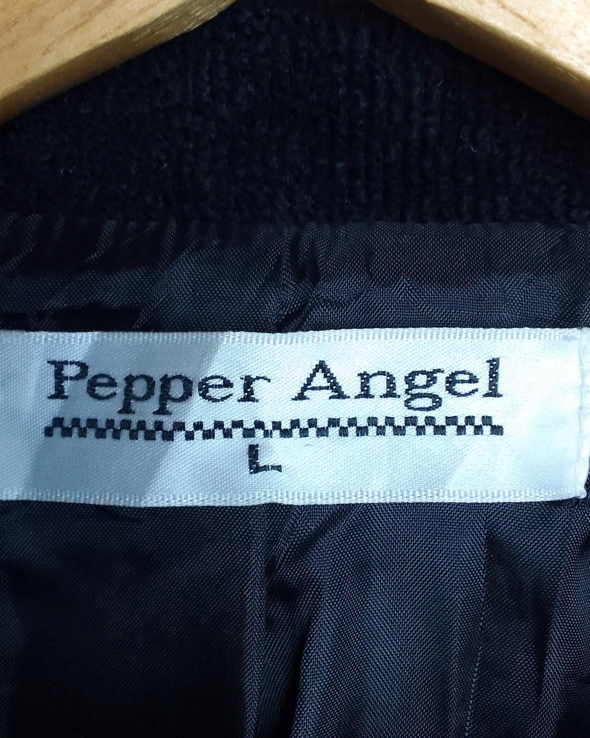 Pepper Angel Black Buttoned Jacket