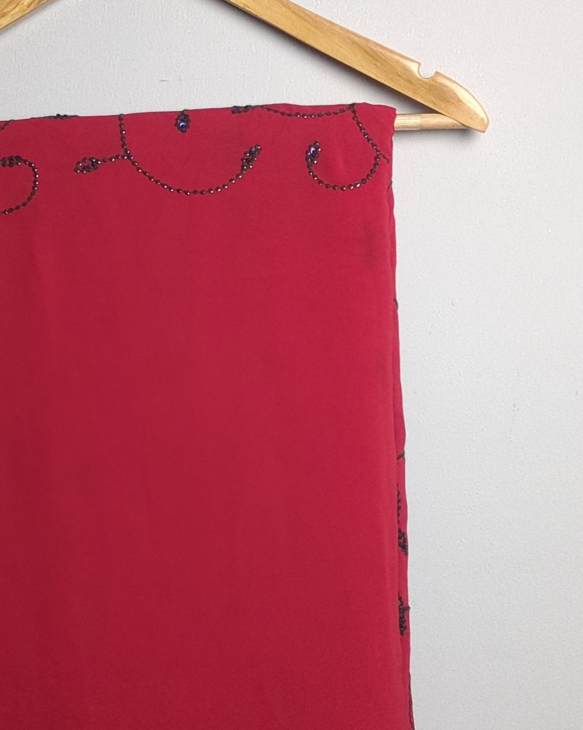Red Embroidered Saree