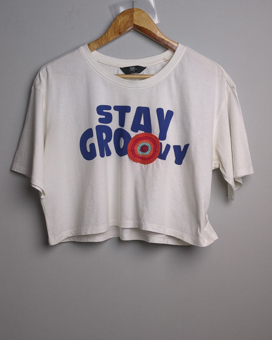 Max Urb_N White Graphic Tshirt