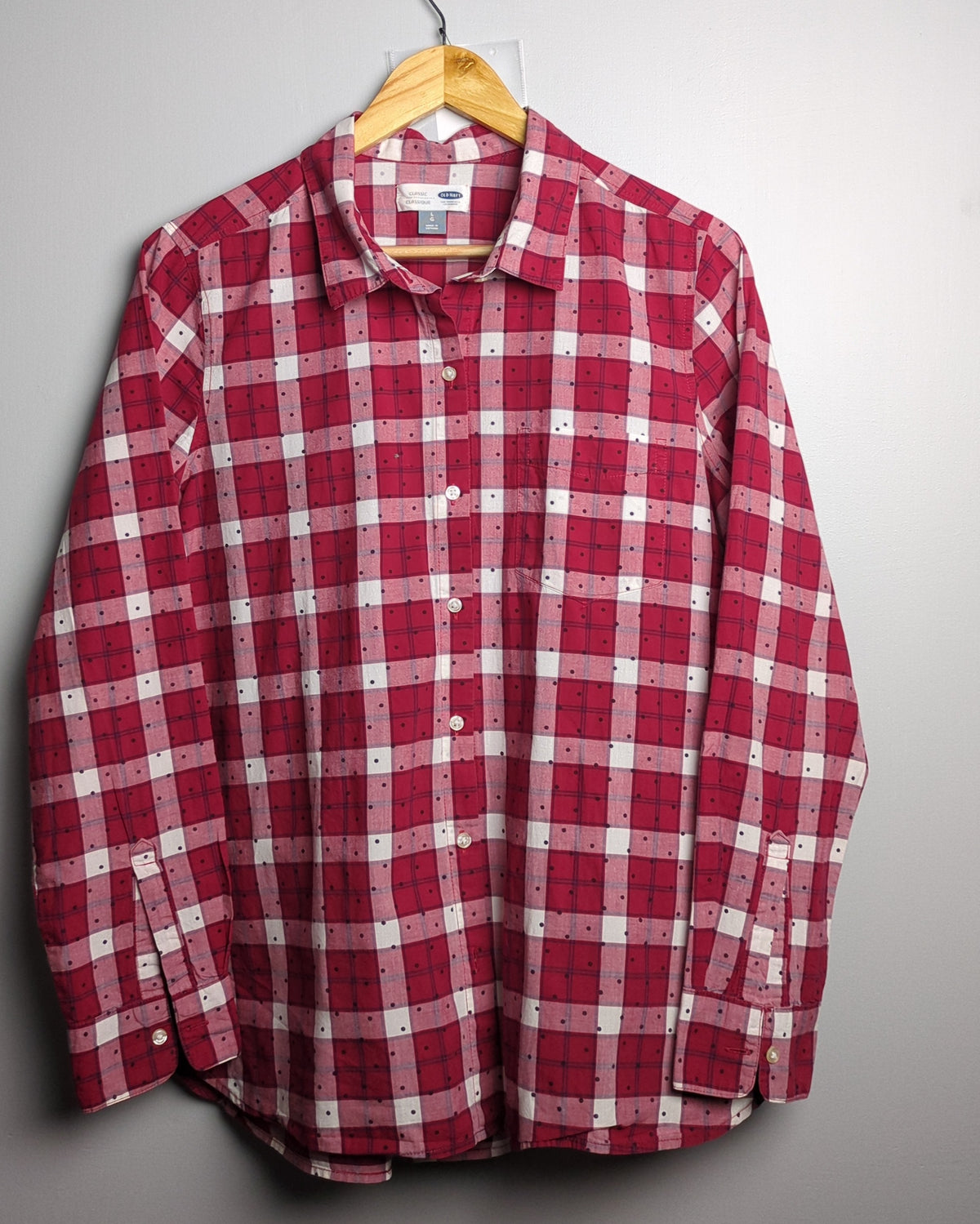 Old Navy Red Plaid Shirt