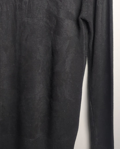 Black V-Neck Sweater