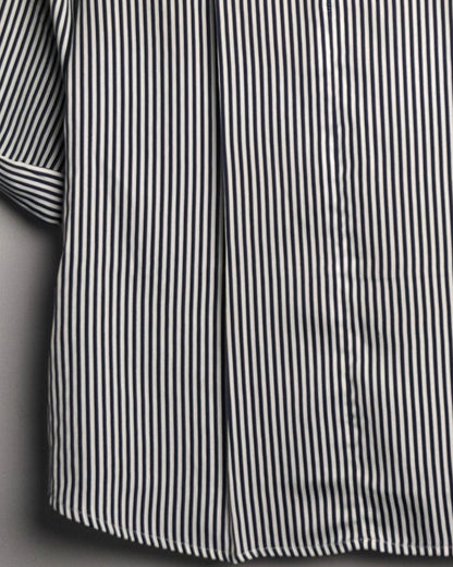 Vanheusein Blue Striped Blouse
