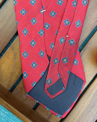 Chaps Ralph Lauren Red Patterned Necktie