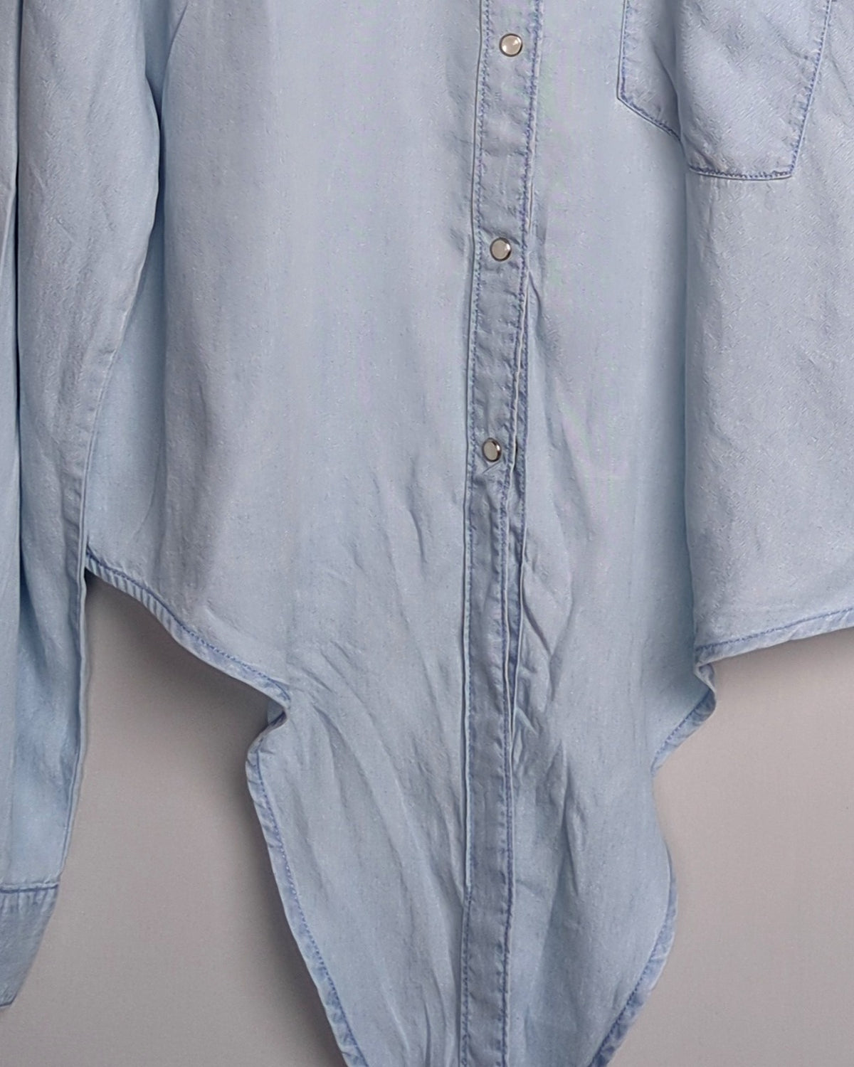 Only Blue Lyocell Women's Shirt