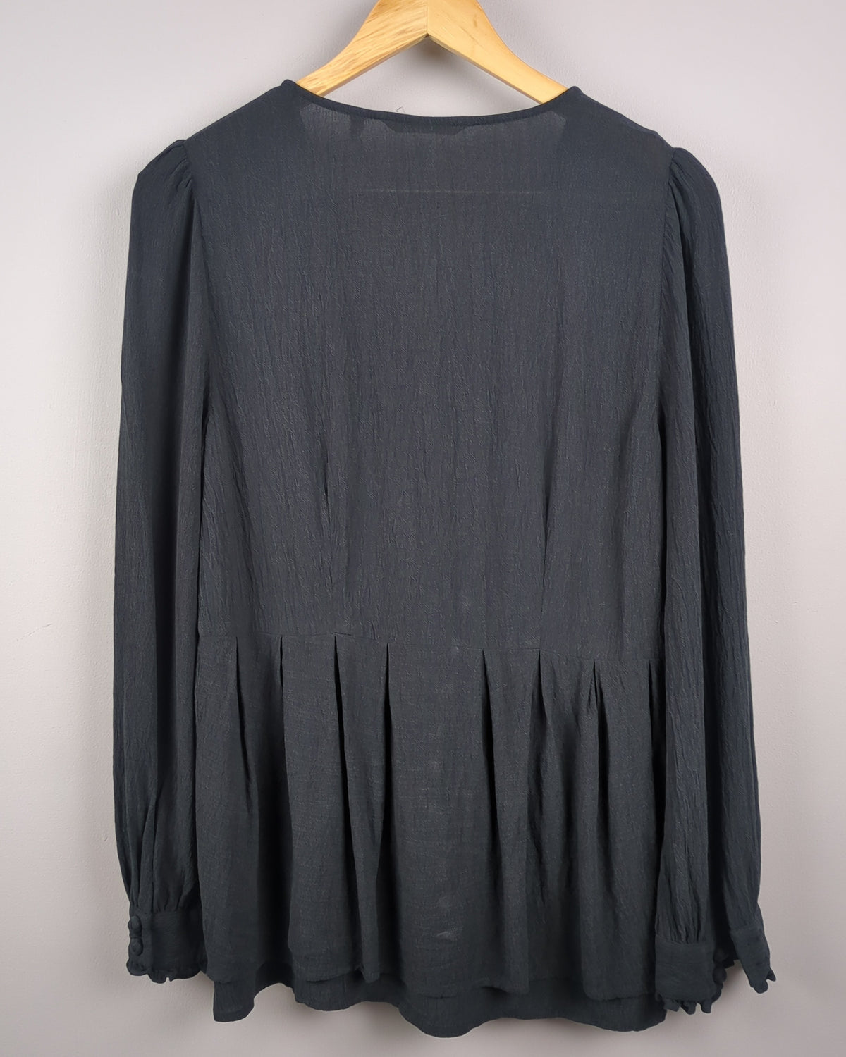 Black Buttoned Blouse