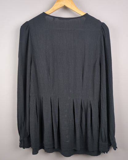Black Buttoned Blouse