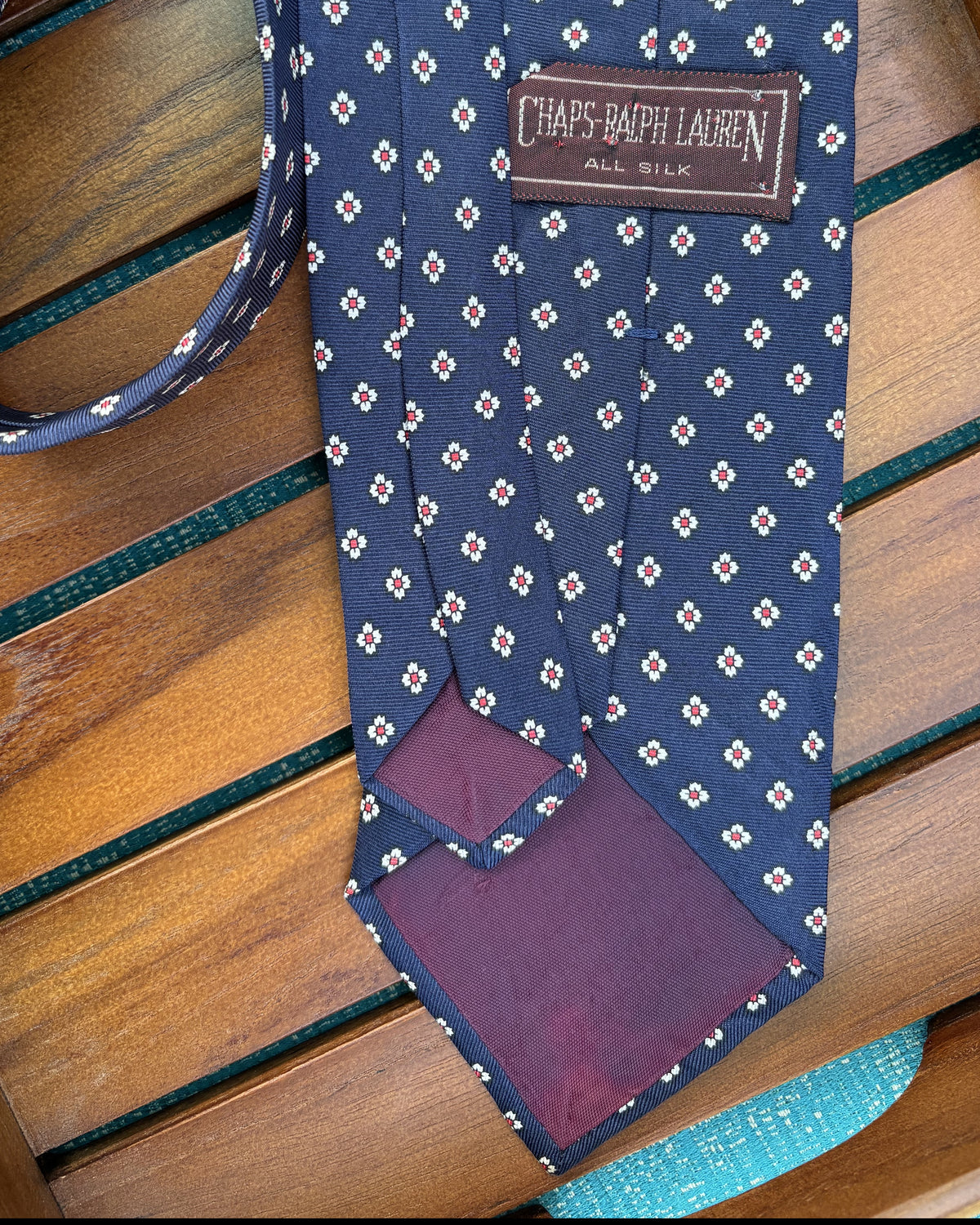 Chaps Ralph Lauren Blue Floral Necktie