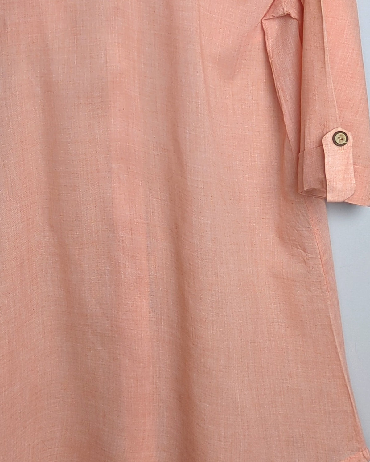 Dotti Orange Buttoned Tunic